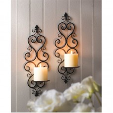 Zingz and Thingz Fleur-De-Lis Wall Sconce Duo (Set of 2)   